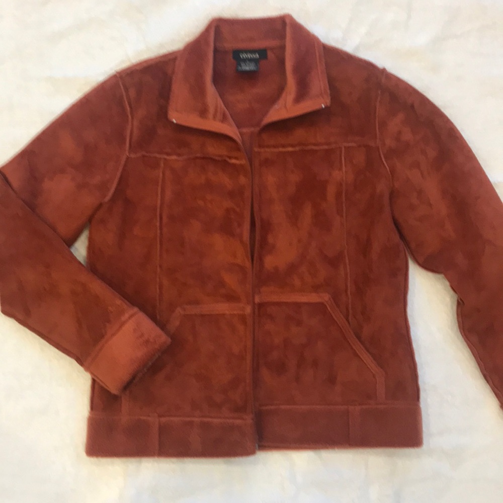 Soft faux suede jacket.